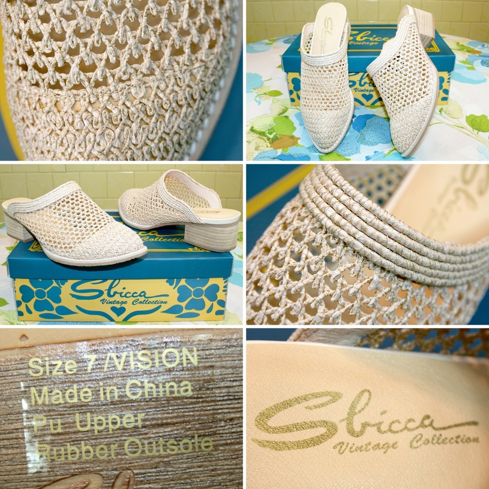 ⚡LAST PAIR⚡PRICE DROP⚡ Woven Raffia Mule NIB - Picture 7 of 8
